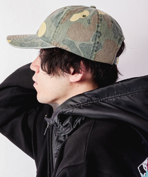 staple（ステイプル）の「【STAPLE】スタイフェサント ピジョンカーブキャップ（キャップ・メンズ・ブラック/カモフラージュ・FREE）」の9枚目の写真