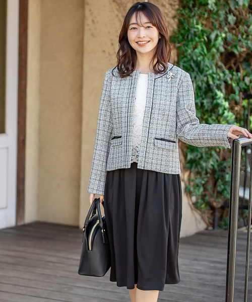 Honeys（ハニーズ）の「ノーカラージャケット（ノーカラージャケット