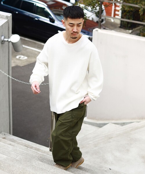 BEAMS（ビームス）の「BEAMS / イージー サーマル カットソー（Tシャツ/カットソー・メンズ・ブラック/ホワイト/その他・XL/M/S/L）」の10枚目の写真