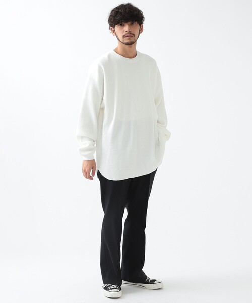 BEAMS（ビームス）の「BEAMS / イージー サーマル カットソー（Tシャツ/カットソー・メンズ・ブラック/ホワイト/その他・XL/M/S/L）」の9枚目の写真