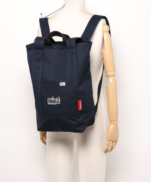 Manhattan Portage（マンハッタンポーテージ）の「Riverside Backpack Canvas 2021（バックパック/リュック・メンズ・ダークネイビー/ベージュ/オリーブ・MEDIUM）」の19枚目の写真