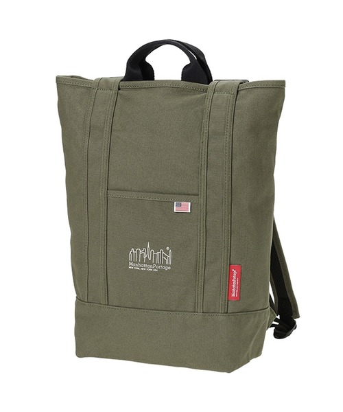 Manhattan Portage（マンハッタンポーテージ）の「Riverside Backpack Canvas 2021（バックパック/リュック・メンズ・ダークネイビー/ベージュ/オリーブ・MEDIUM）」の2枚目の写真