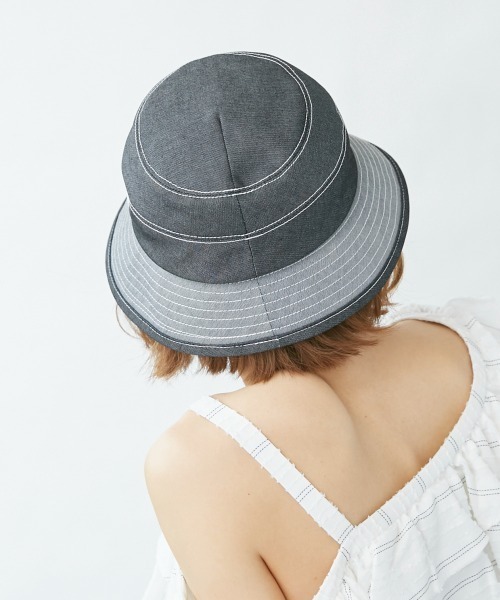 Chapeau d' O(シャポードオー)の「Chapeau d' O Denim Cloche(ハット・レディース・ライトベージュ/ブラック/ブルー・L(59cm)/M/57.5cm/S(56cm))」の10枚目の写真
