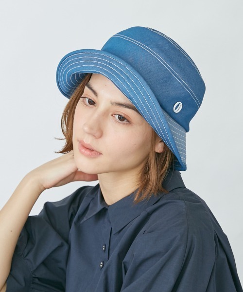 Chapeau d' O(シャポードオー)の「Chapeau d' O Denim Cloche(ハット・レディース・ライトベージュ/ブラック/ブルー・L(59cm)/M/57.5cm/S(56cm))」の12枚目の写真