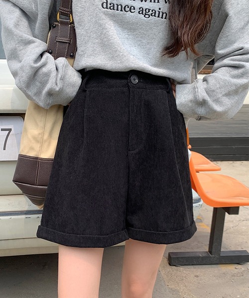 MAISON DE THERESE(メゾン ド テレーズ)の「コーデュロイショートパンツ(その他パンツ・レディース・ブラウン/ブラック・LARGE/MEDIUM)」の10枚目の写真