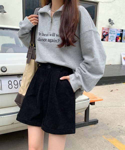 MAISON DE THERESE(メゾン ド テレーズ)の「コーデュロイショートパンツ(その他パンツ・レディース・ブラウン/ブラック・LARGE/MEDIUM)」の5枚目の写真