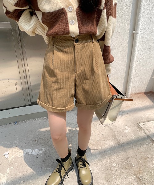 MAISON DE THERESE(メゾン ド テレーズ)の「コーデュロイショートパンツ(その他パンツ・レディース・ブラウン/ブラック・LARGE/MEDIUM)」の14枚目の写真