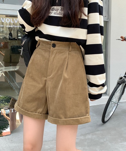 MAISON DE THERESE(メゾン ド テレーズ)の「コーデュロイショートパンツ(その他パンツ・レディース・ブラウン/ブラック・LARGE/MEDIUM)」の20枚目の写真