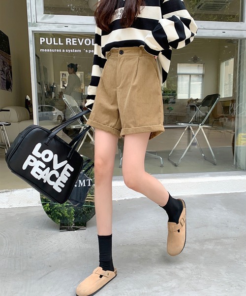 MAISON DE THERESE(メゾン ド テレーズ)の「コーデュロイショートパンツ(その他パンツ・レディース・ブラウン/ブラック・LARGE/MEDIUM)」の7枚目の写真