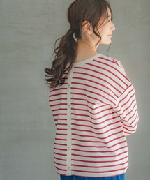 LEPSIM | カットボーダーカーデプルオーバー　271501(Tシャツ/カットソー)