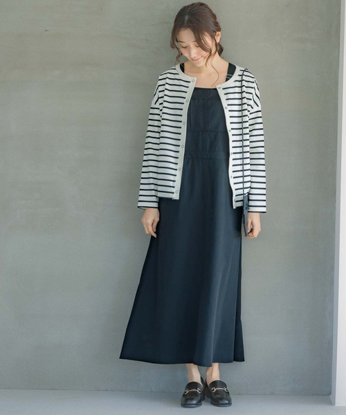 LEPSIM（レプシィム）の「カットボーダーカーデプルオーバー　271501（Tシャツ/カットソー・レディース・ホワイト×レッド/ホワイト×ブラック・FREE）」の3枚目の写真