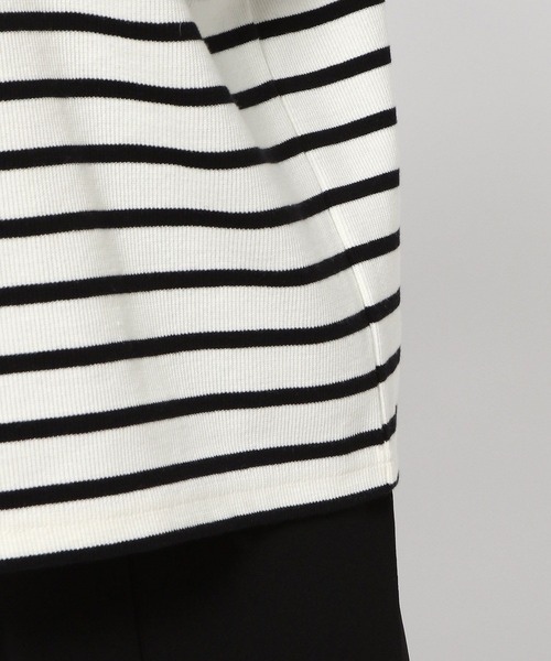 LEPSIM（レプシィム）の「カットボーダーカーデプルオーバー　271501（Tシャツ/カットソー・レディース・ホワイト×レッド/ホワイト×ブラック・FREE）」の12枚目の写真