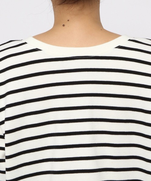 LEPSIM（レプシィム）の「カットボーダーカーデプルオーバー　271501（Tシャツ/カットソー・レディース・ホワイト×レッド/ホワイト×ブラック・FREE）」の13枚目の写真