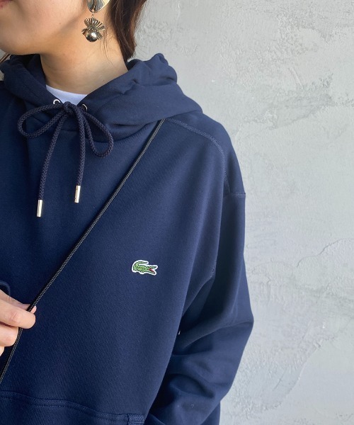 LACOSTE（ラコステ）の「[LACOSTE/ラコステ] ワンポイントロゴ プレミアムスウェットパーカー（パーカー・レディース・ブラック/ネイビー/グレー・4/3/5）」の11枚目の写真
