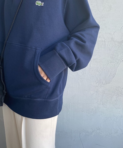 LACOSTE（ラコステ）の「[LACOSTE/ラコステ] ワンポイントロゴ プレミアムスウェットパーカー（パーカー・レディース・ブラック/ネイビー/グレー・4/3/5）」の12枚目の写真