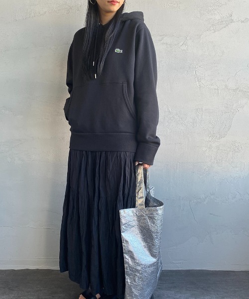 LACOSTE（ラコステ）の「[LACOSTE/ラコステ] ワンポイントロゴ プレミアムスウェットパーカー（パーカー・レディース・ブラック/ネイビー/グレー・4/3/5）」の22枚目の写真