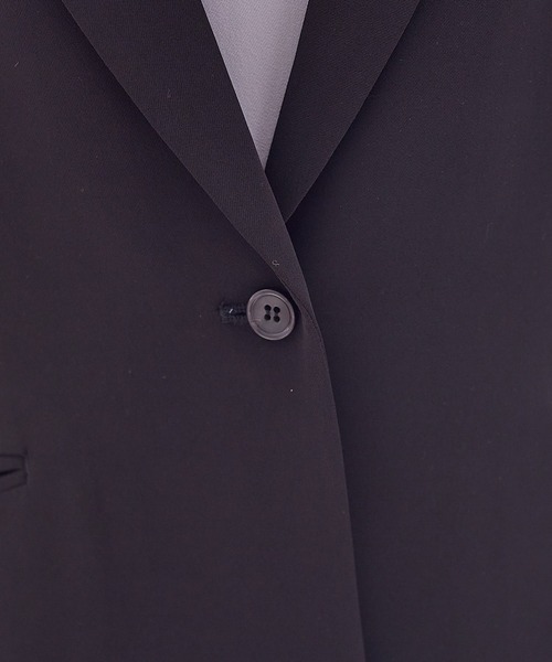 abahouse mavie（アバハウスマヴィ）の「ドライタッチサテンテーラードジャケット（テーラードジャケット・レディース・ブラック/グレイッシュブルー・38/36）」の4枚目の写真