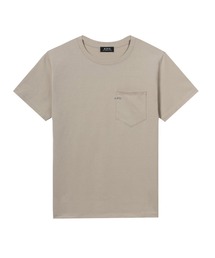 a.p.c. ブラウン ベージュロゴ tシャツ A.P.C.＞ニュアンスカラーが揃った路面店限定カラーロゴTシャツ