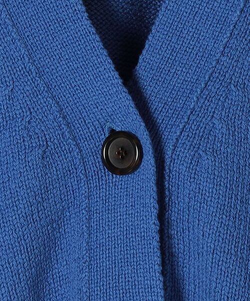 SHIPS（シップス）の「〈手洗い可能〉コットンシルクポケットワイドカーディガン◆（カーディガン/ボレロ・レディース・ベージュ/アイボリー/ブルー/オレンジ・ONE SIZE）」の19枚目の写真