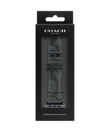 HMS WatchStore（エイチエムエスウォッチストア）の「「COACH/コーチ」 Apple Watch / アップルウォッチ用替えベルト 42mm/44mm クラフテッド コーチシグニチャー マホガニー キャンバス ストラップ（デジタル腕時計・メンズ）」
