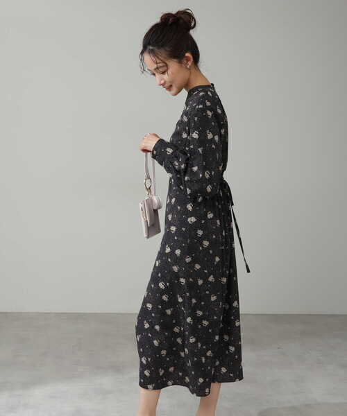 N.（N. Natural Beauty Basic）（エヌエヌナチュラルビューティーベーシック）の「◆ドットフラワープリントワンピース（ワンピース・レディース・ホワイト系その他/ブラック系その他・MEDIUM）」の21枚目の写真