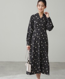 N.（N. Natural Beauty Basic） | ◆ドットフラワープリントワンピース(ワンピース)