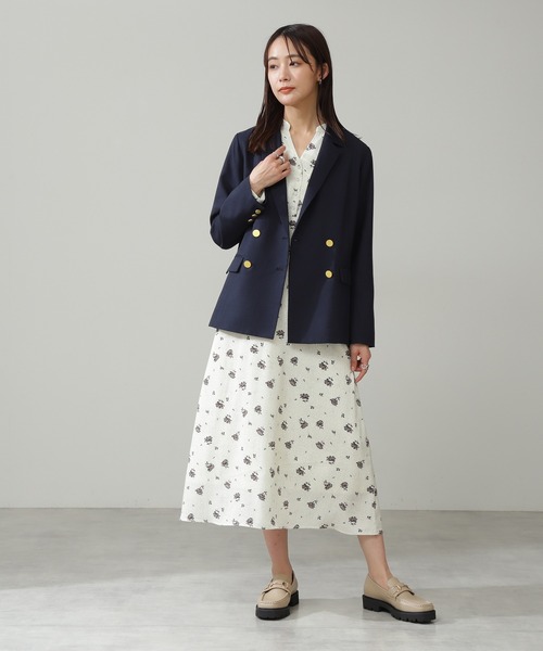 N.（N. Natural Beauty Basic）（エヌエヌナチュラルビューティーベーシック）の「◆ドットフラワープリントワンピース（ワンピース・レディース・ホワイト系その他/ブラック系その他・MEDIUM）」の11枚目の写真