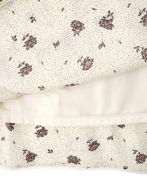 N.（N. Natural Beauty Basic）（エヌエヌナチュラルビューティーベーシック）の「◆ドットフラワープリントワンピース（ワンピース・レディース・ホワイト系その他/ブラック系その他・MEDIUM）」の16枚目の写真