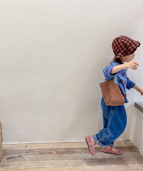 aimoha（アイモハ）の「aimoha-KIDS- レトロ調可愛いドット柄ブラウス（シャツ/ブラウス・キッズ・ブルー/イエロー・110/80/90/100/120/130）」の9枚目の写真