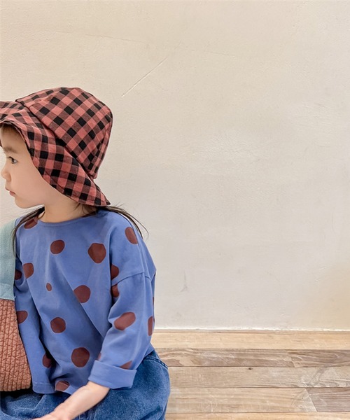 aimoha（アイモハ）の「aimoha-KIDS- レトロ調可愛いドット柄ブラウス（シャツ/ブラウス・キッズ・ブルー/イエロー・110/80/90/100/120/130）」の13枚目の写真