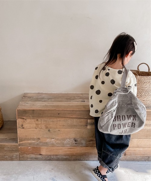 aimoha（アイモハ）の「aimoha-KIDS- レトロ調可愛いドット柄ブラウス（シャツ/ブラウス・キッズ・ブルー/イエロー・110/80/90/100/120/130）」の18枚目の写真