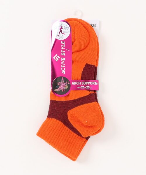 GUNZE（グンゼ）の「ACTIVE STYLE/アクティブスタイル　アーチサポートパイル ソックス　ショート丈（ソックス/靴下・レディース・ブラック/ネイビー/スモークピンク/ライトグレー/グリーン系その他/レンガ/ブルー系その他/ホワイト/イエロー系その他/オレンジ/ライム/ブラック系その他・23-25）」の12枚目の写真