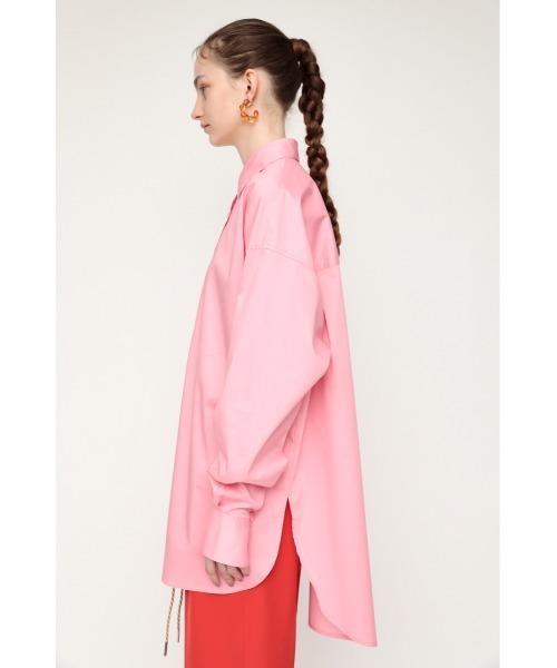 SLY（スライ）の「LOOSE OVER ARMSLIT SH ルーズ オーバー アームスリット シャツ（シャツ/ブラウス・レディース・オフホワイト/ピンク/イエロー・FREE）」の4枚目の写真