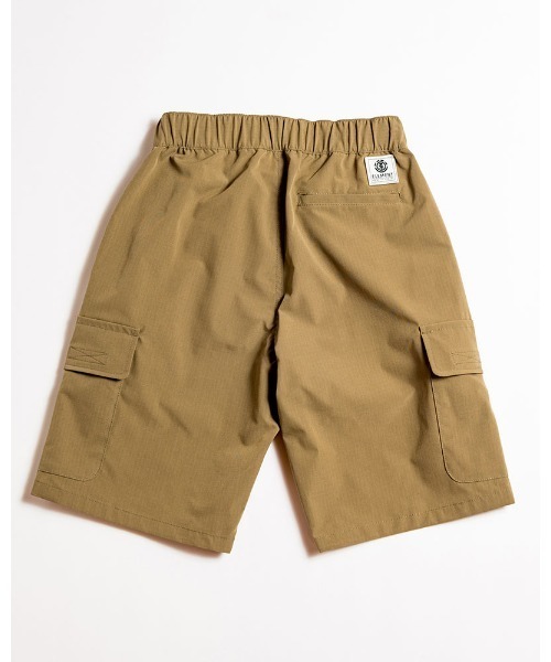 ELEMENT（エレメント）の「ELEMENT YOUTH（キッズサイズ） YT SHOD SHORTS CA_05 ウォークパンツ/ショートパンツ (130cm~160cm) 【2022年春夏モデル】/エレメントキッズウエストゴムカーゴパンツ（カーゴパンツ・キッズ・ブラック/カーキ・150/160/130/140）」の4枚目の写真