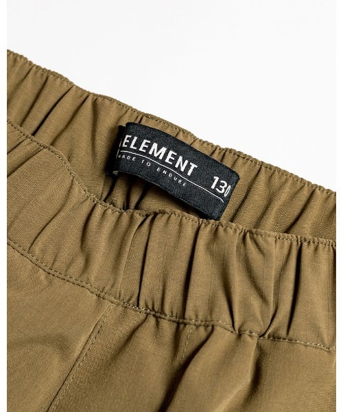 ELEMENT（エレメント）の「ELEMENT YOUTH（キッズサイズ） YT SHOD SHORTS CA_05 ウォークパンツ/ショートパンツ (130cm~160cm) 【2022年春夏モデル】/エレメントキッズウエストゴムカーゴパンツ（カーゴパンツ・キッズ・ブラック/カーキ・150/160/130/140）」の5枚目の写真