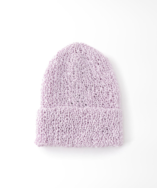 SLOBE IENA（スローブイエナ）の「【karakoram/カラコルム】ニット帽◆（ニットキャップ/ビーニー・レディース・ライトグレー/ラベンダー・FREE）」の6枚目の写真