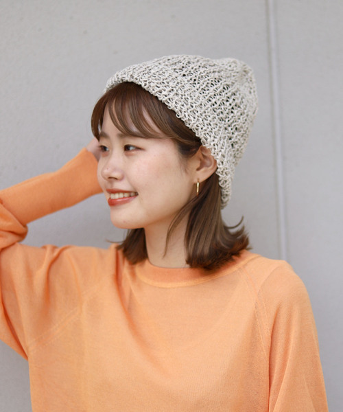 SLOBE IENA（スローブイエナ）の「【karakoram/カラコルム】ニット帽◆（ニットキャップ/ビーニー・レディース・ライトグレー/ラベンダー・FREE）」の11枚目の写真