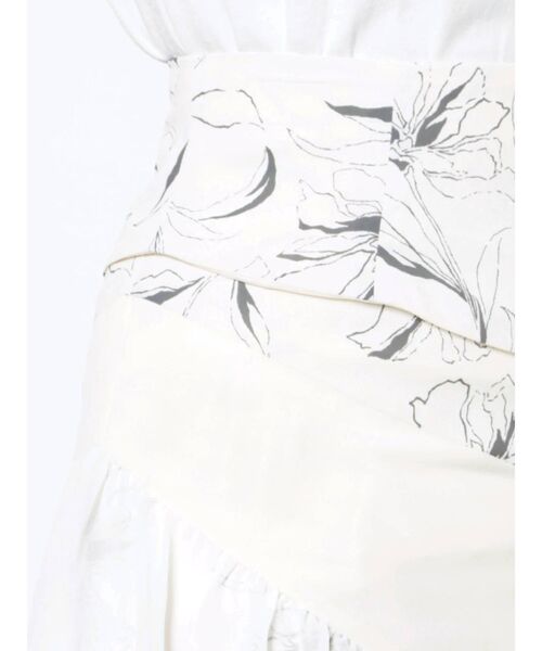 MERCURYDUO(マーキュリーデュオ)の「プリントパッチワークエスカルゴスカート(スカート・レディース・ブラック/アイボリー・SMALL/MEDIUM)」の11枚目の写真