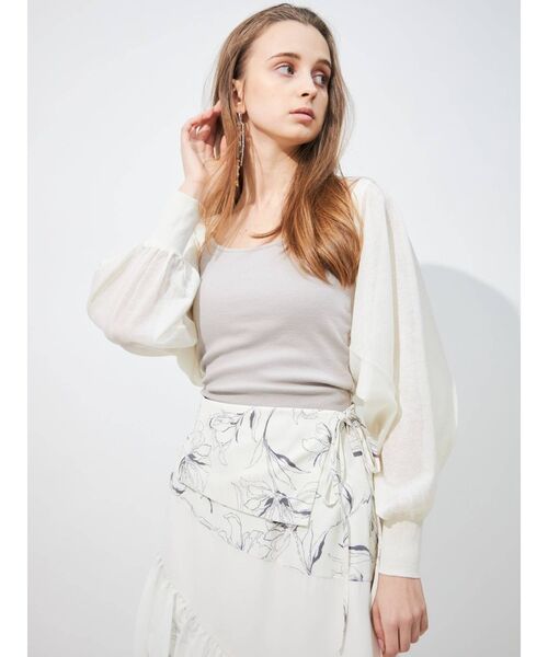 MERCURYDUO(マーキュリーデュオ)の「プリントパッチワークエスカルゴスカート(スカート・レディース・ブラック/アイボリー・SMALL/MEDIUM)」の18枚目の写真