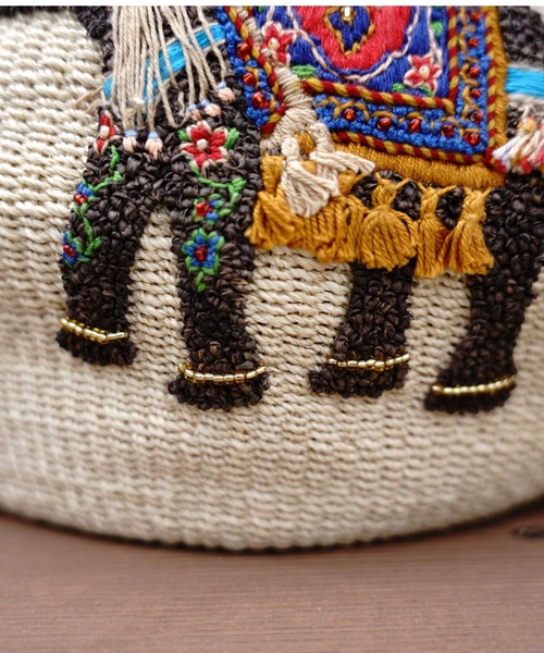 VIOLAd'ORO (ヴィオラドーロ) 刺繍かごBAG VIOLAd´ORO ヴィオラドーロ