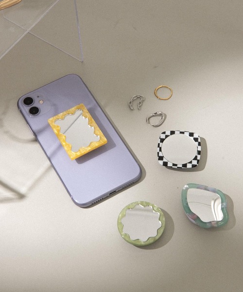 SMELLY（スメリー）の「スマホグリップA（スマホケース/カバー・レディース・ミント/マスタード/ホワイト系その他/グリーン系その他・-）」の10枚目の写真