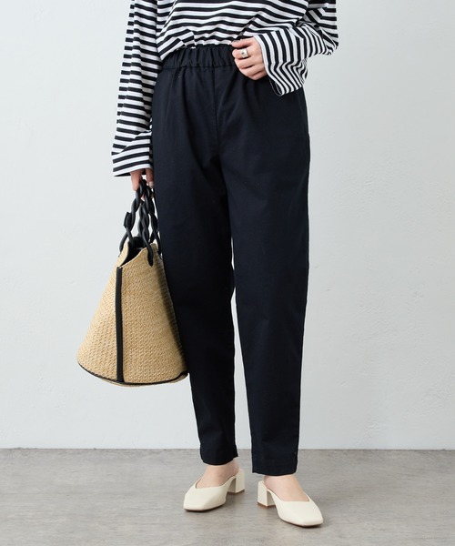 PUAL CE CIN(ピュアルセシン)の「JAPAN MADEチノストレッチスリムパンツ(その他パンツ・レディース・ライトグレー/ブラック/ベージュ/オフホワイト/ブルー・FREE)」の3枚目の写真