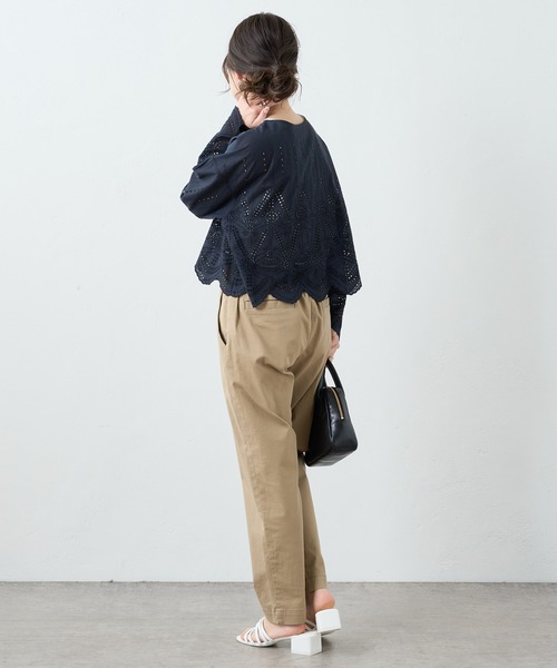 PUAL CE CIN(ピュアルセシン)の「JAPAN MADEチノストレッチスリムパンツ(その他パンツ・レディース・ライトグレー/ブラック/ベージュ/オフホワイト/ブルー・FREE)」の12枚目の写真