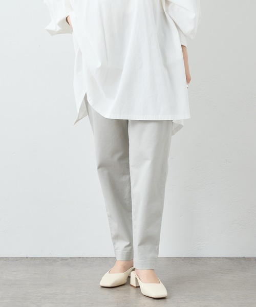 PUAL CE CIN(ピュアルセシン)の「JAPAN MADEチノストレッチスリムパンツ(その他パンツ・レディース・ライトグレー/ブラック/ベージュ/オフホワイト/ブルー・FREE)」の14枚目の写真