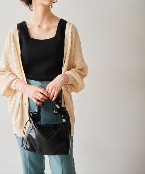 FREE'S MART(フリーズマート)の「◆総針スクエアネックニットタンク(ニット/セーター・レディース・ホワイト/ブラック/ブルー/レッド・FREE)」の3枚目の写真