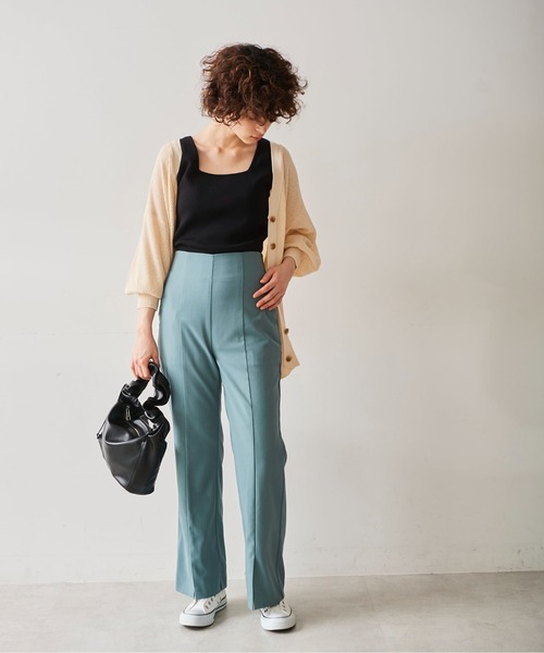 FREE'S MART(フリーズマート)の「◆総針スクエアネックニットタンク(ニット/セーター・レディース・ホワイト/ブラック/ブルー/レッド・FREE)」の9枚目の写真