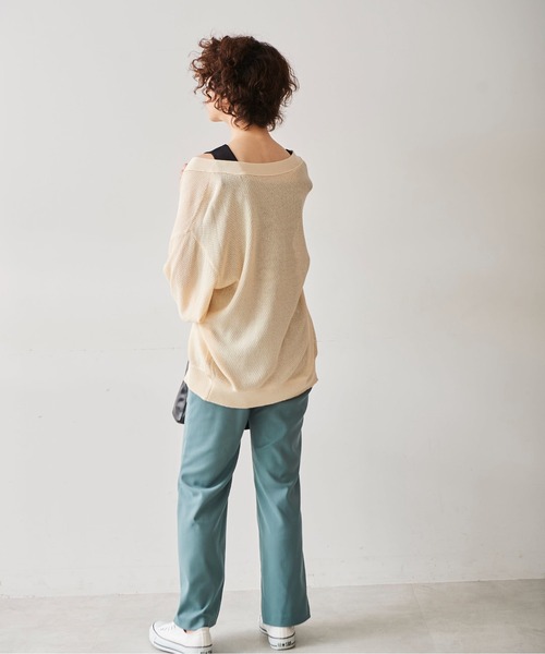 FREE'S MART(フリーズマート)の「◆総針スクエアネックニットタンク(ニット/セーター・レディース・ホワイト/ブラック/ブルー/レッド・FREE)」の11枚目の写真