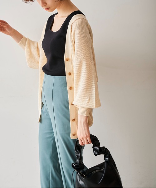 FREE'S MART(フリーズマート)の「◆総針スクエアネックニットタンク(ニット/セーター・レディース・ホワイト/ブラック/ブルー/レッド・FREE)」の6枚目の写真