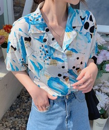 総柄シャツ