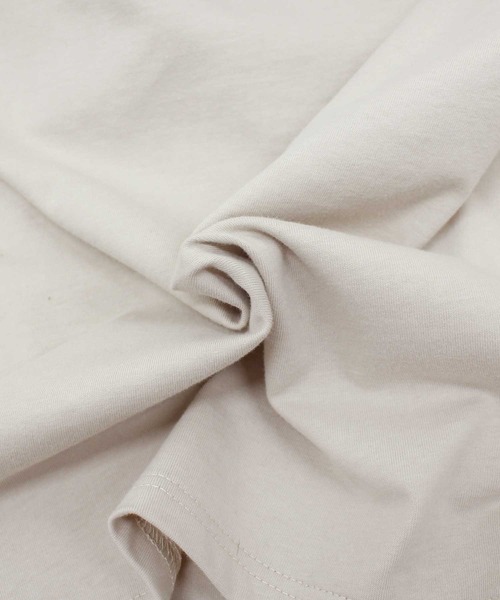 RNA-N（アールエヌエーエヌ）の「M1883 リサイクル天竺レイヤードプルオーバー（Tシャツ/カットソー・レディース・キナリ/ライトベージュ/スミクロ・MEDIUM）」の19枚目の写真